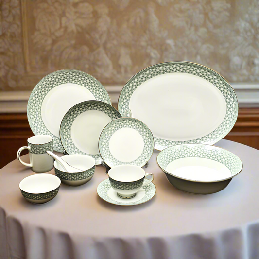 21 pc Dankotuwa Sri Lanka Dinner set | Blue | Valera ICHKAN