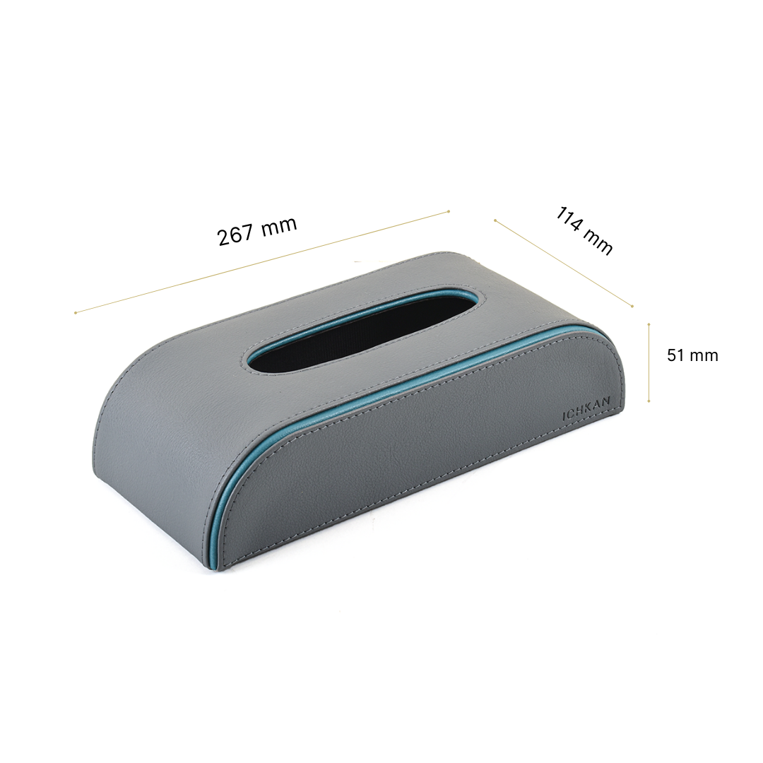 Leatherette Curve Tissue Holder | Grey | Axis 2.0