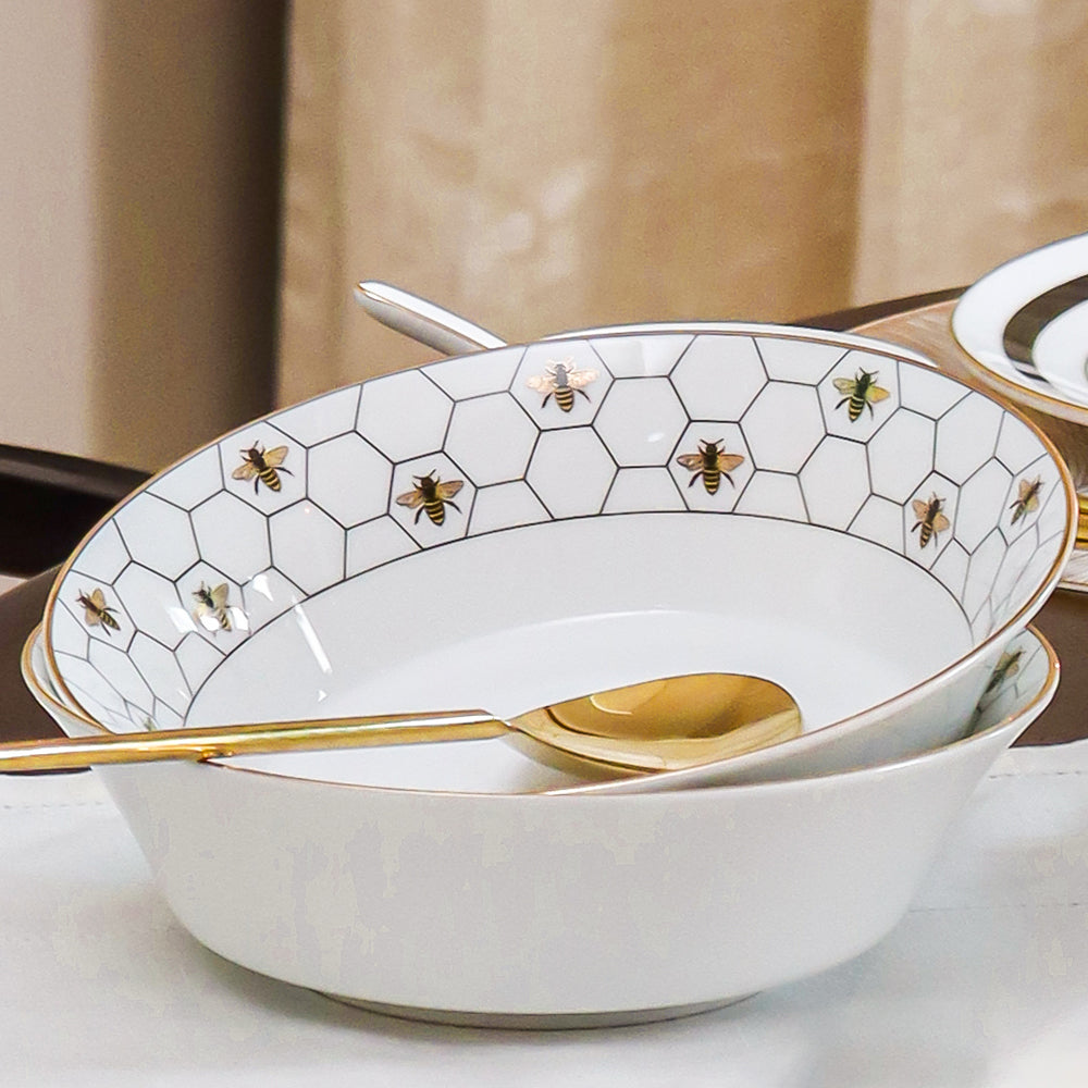 21 pc Dinner set | Black | Bee ICHKAN