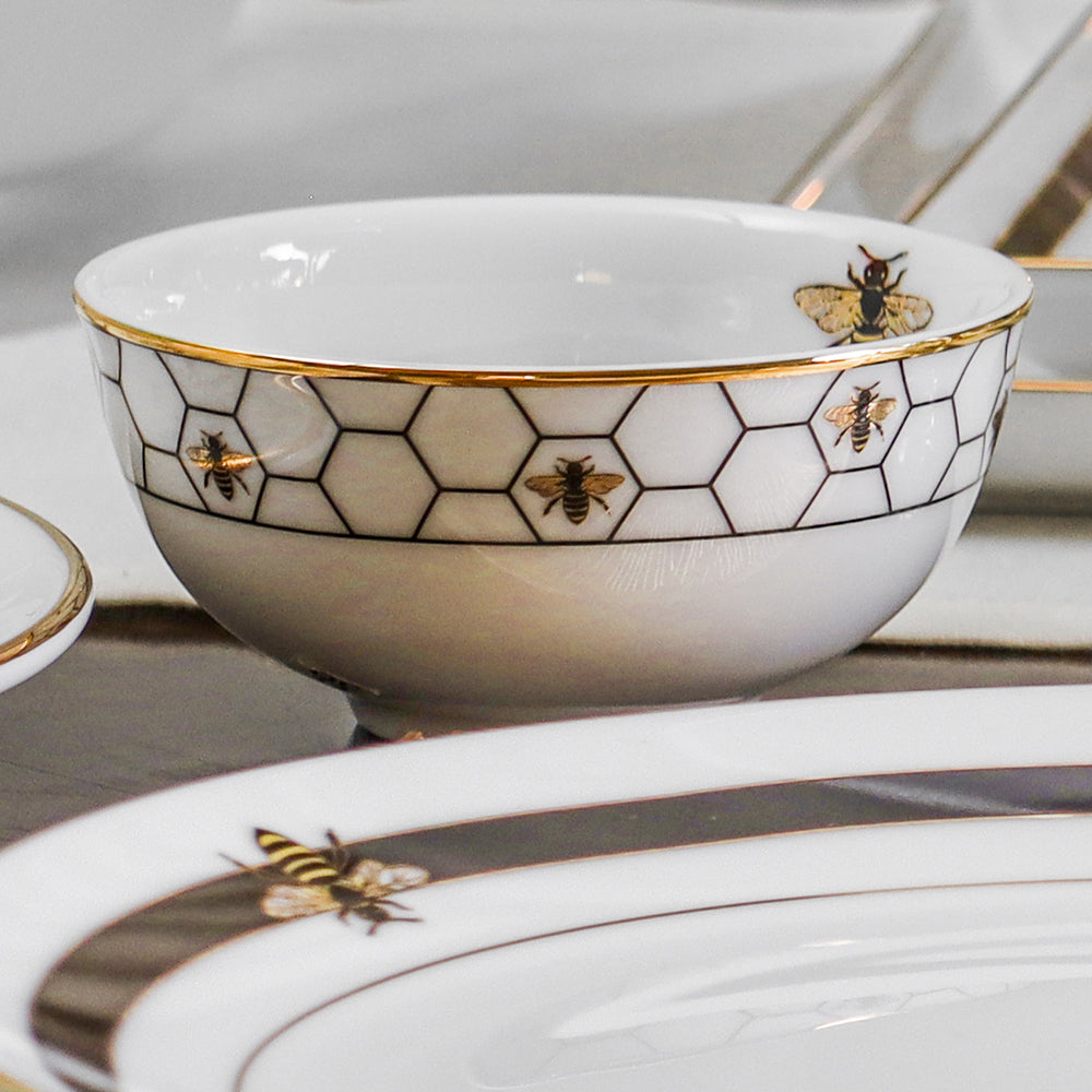 21 pc Dinner set | Black | Bee ICHKAN