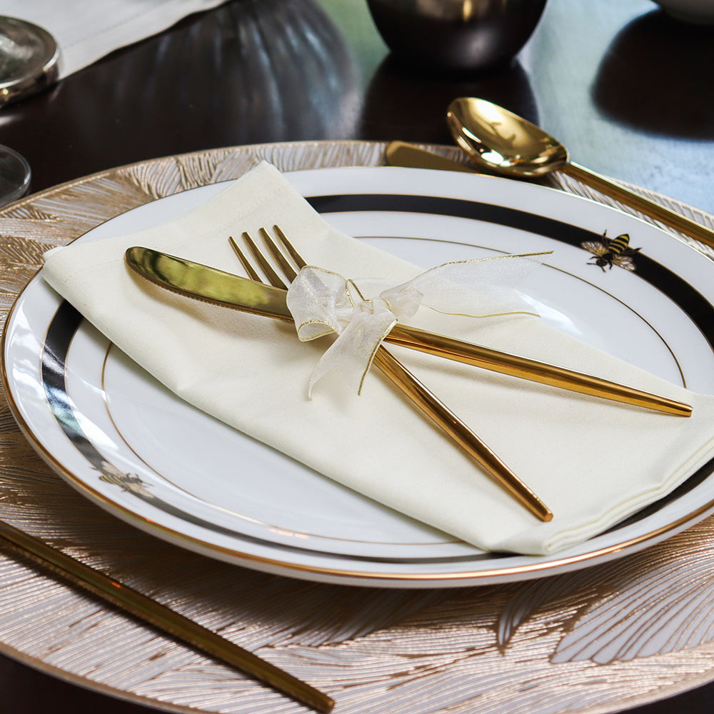 21 pc Dinner set | Black | Bee ICHKAN