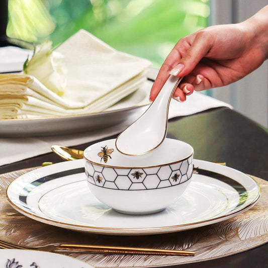 33 pc Dinner set | Black | Bee ICHKAN