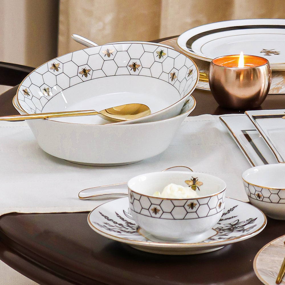 33 pc Dinner set | Black | Bee ICHKAN