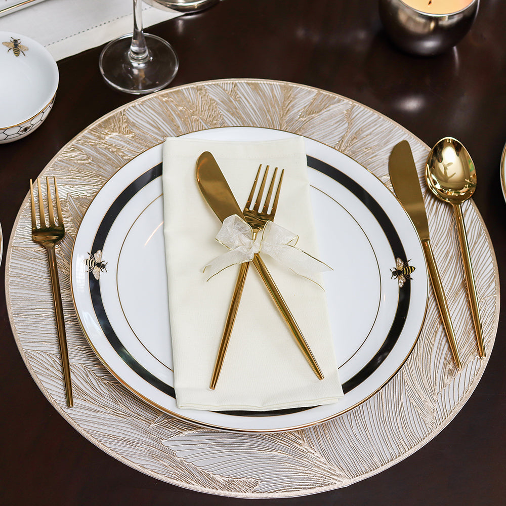 33 pc Dinner set | Black | Bee ICHKAN