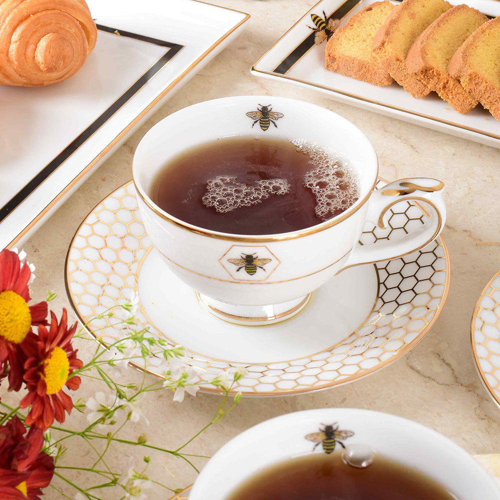 Tea Set 17 Pcs | Black | Bee ICHKAN by Day To Day