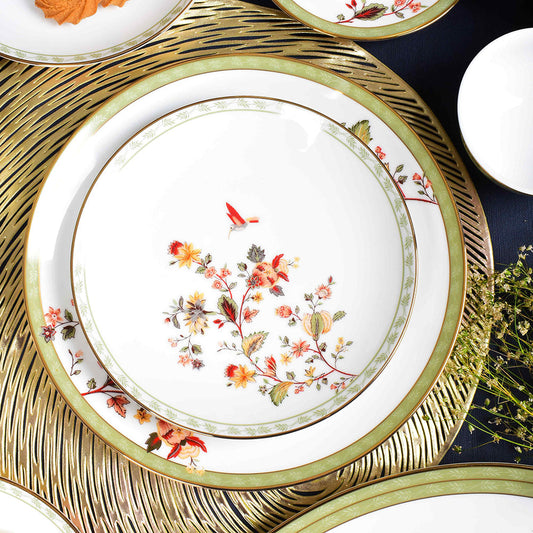 33 pc Dinner set | Green | Bloom ICHKAN