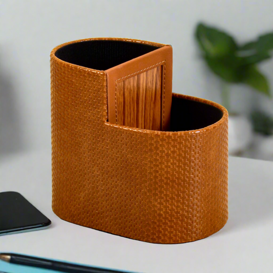 Leatherette Cutlery/Cosmetics Holder | Tan | Capsule Ichkan