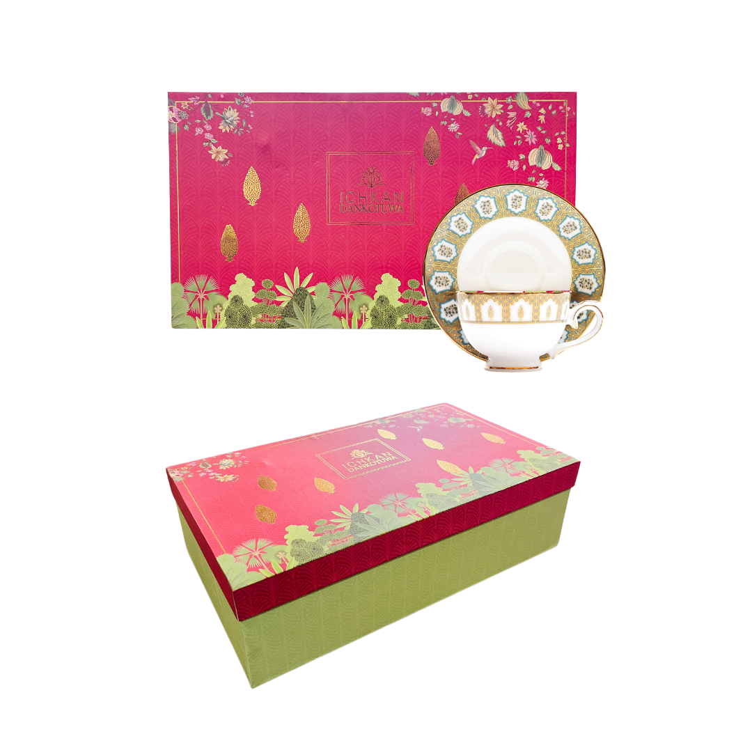 Tea Cup & Saucer 12pc | Blue | Chinar ICHKAN