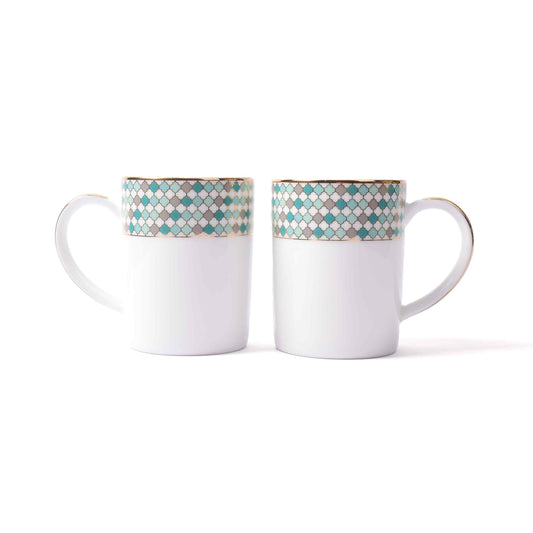 Slim Coffee Mug Set of 6 | Teal | Christolite