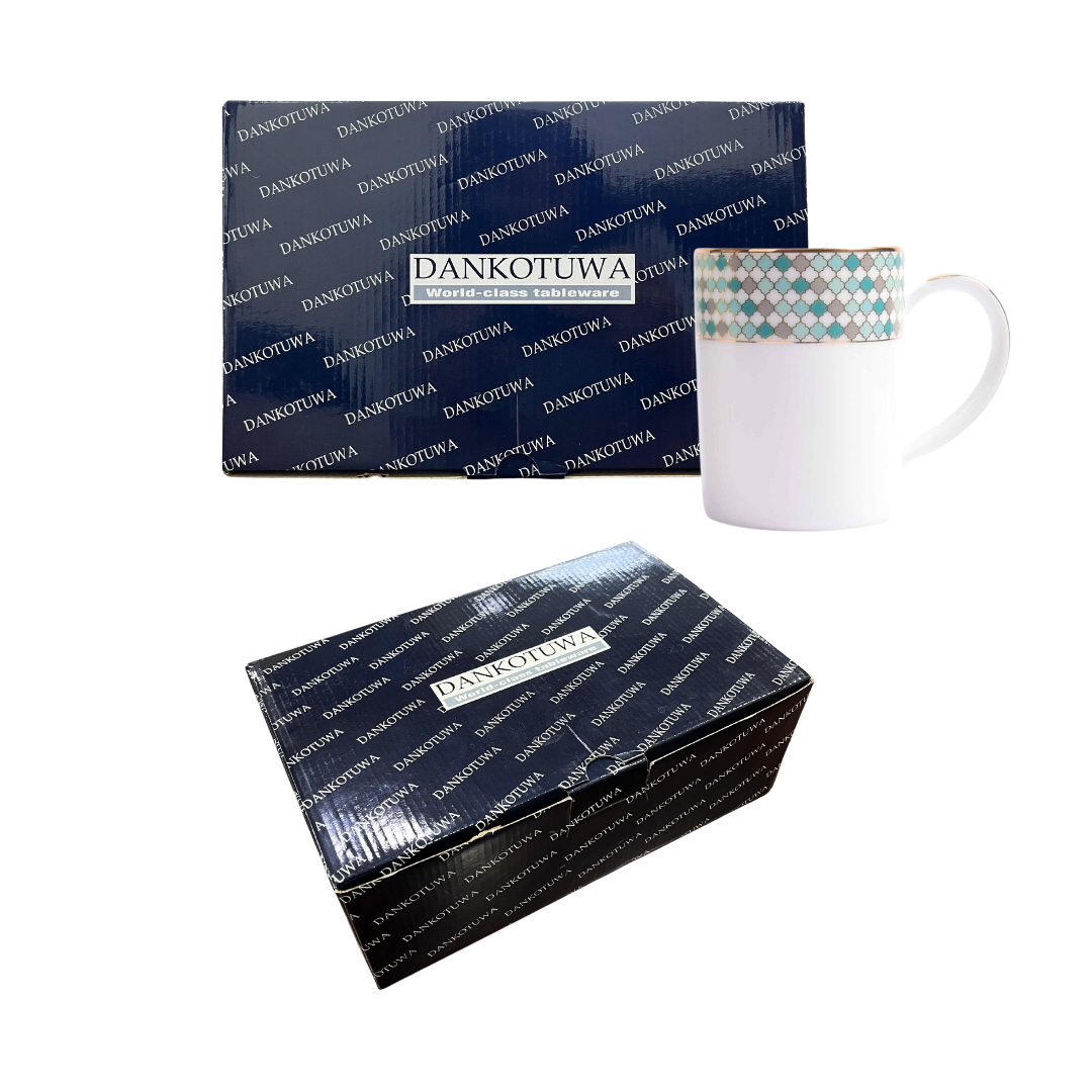 Slim Coffee Mug Set of 6 | Teal | Christolite