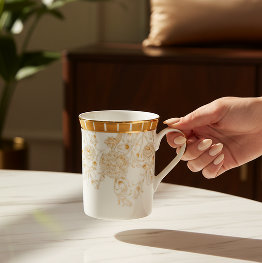 Classic Coffee Mug Set of 6 | Yellow | Mustard Iris ICHKAN