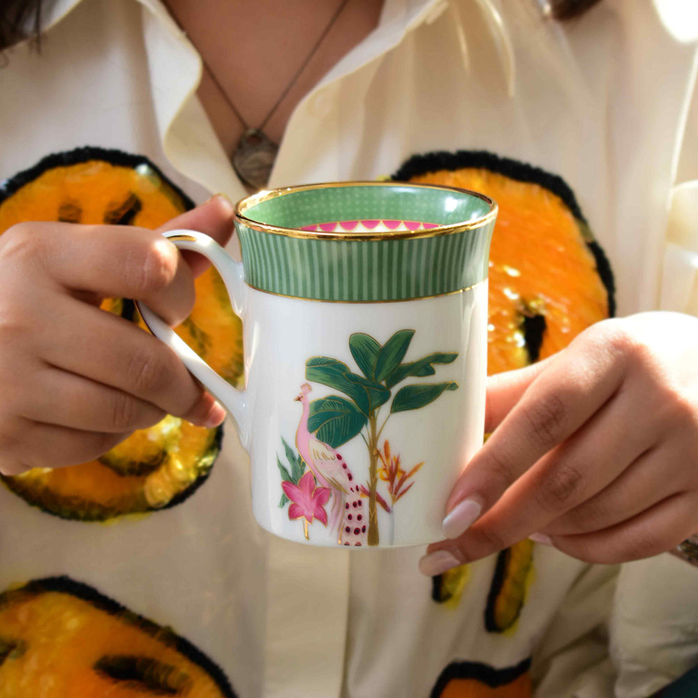 Classic Coffee Mug Set of 6 | Green | Mayura ICHKAN