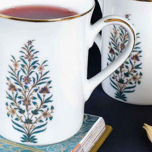 Classic Coffee Mug Set of 4 - Gift Box | Blue | Shahi ICHKAN