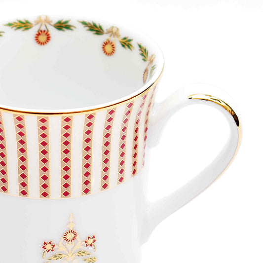 Classic Coffee Mug Set of 4 - Gift Box | Red | Kokanadam ICHKAN