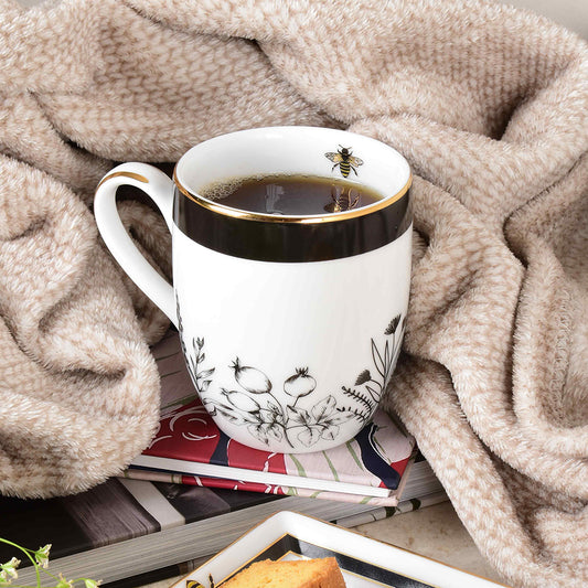 Coupe Coffee Mug Set of 6 | Black | Bee ICHKAN