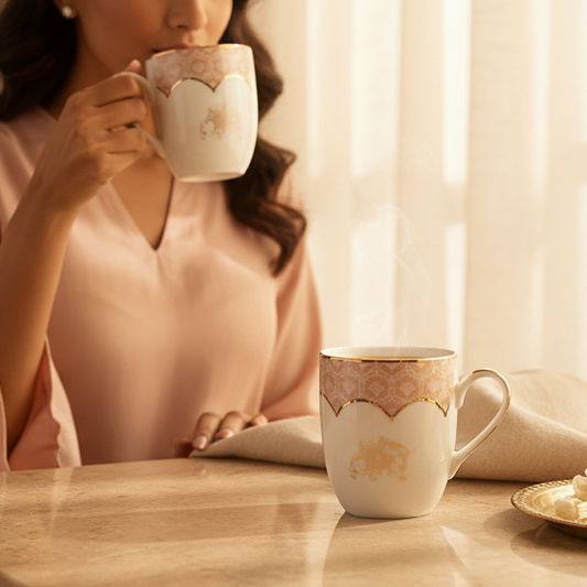 Coupe Coffee Mug Set of 6 | Peach | Peach Legacy ICHKAN