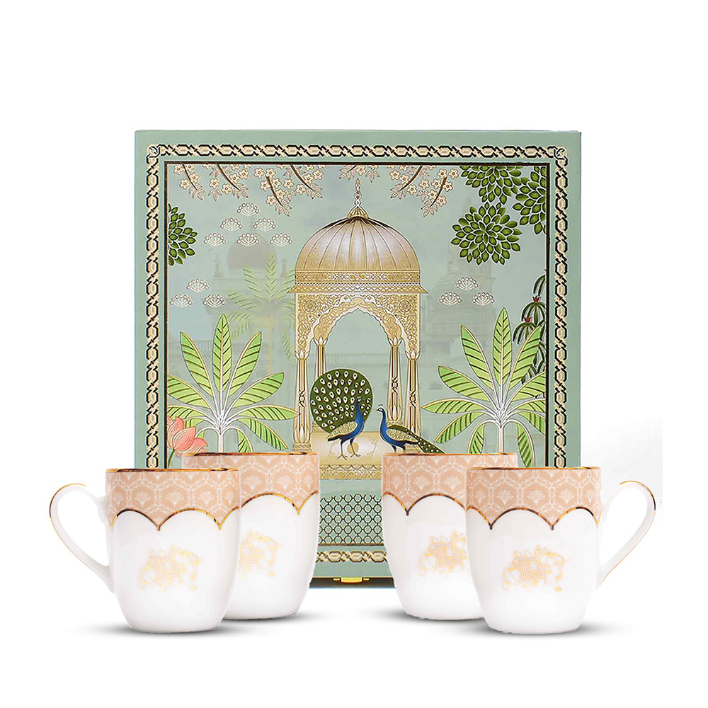 Coupe Coffee Mug Set of 2 | Peach | Peach Legacy ICHKAN