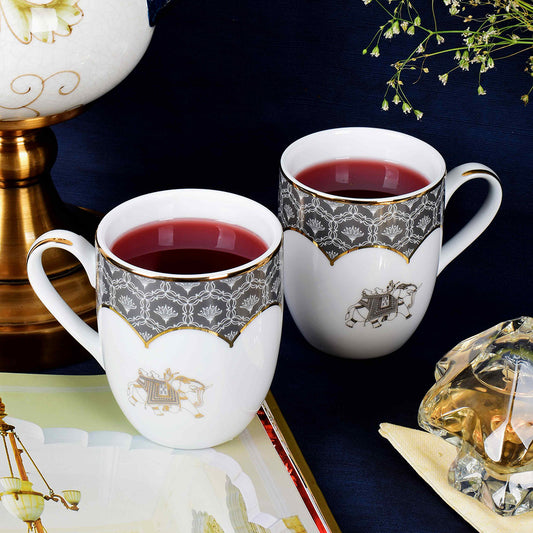 Coupe Coffee Mug Set of 4 - Gift Box | Grey | Grey Legacy ICHKAN