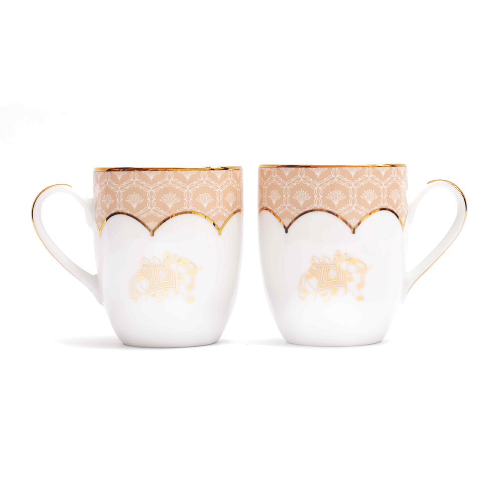 Coupe Coffee Mug Set of 2 | Peach | Peach Legacy ICHKAN