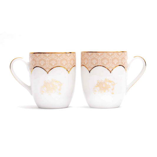 Coupe Coffee Mug Set of 2 | Peach | Peach Legacy ICHKAN