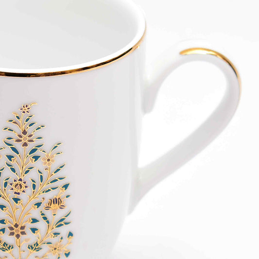 Coupe Coffee Mug Set of 4 - Gift Box | Blue | Shahi ICHKAN