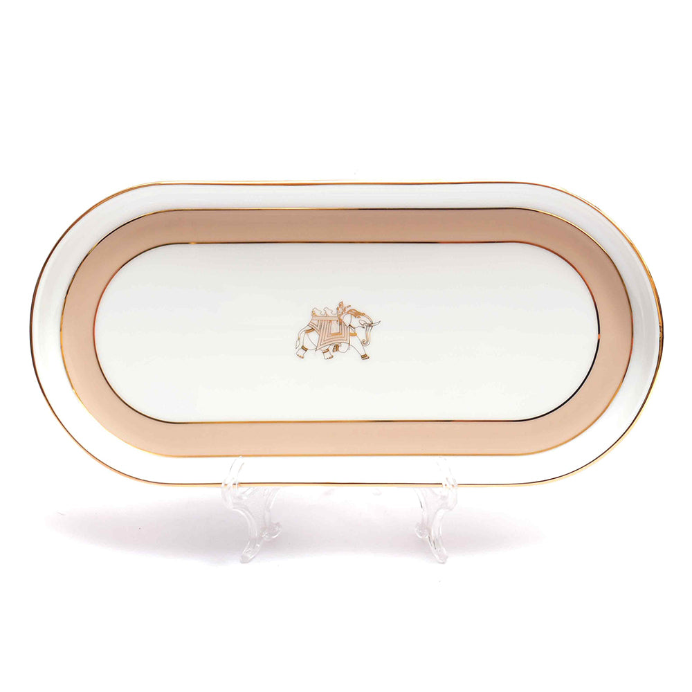 Oval Snack Tray/Platter | Peach | Peach Legacy ICHKAN