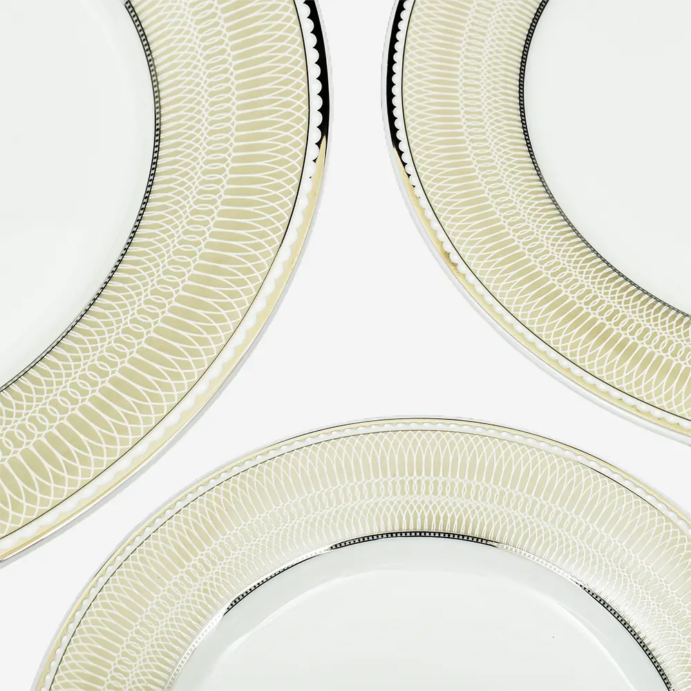 21 pc Dinner set | Beige | Shine Platin ICHKAN