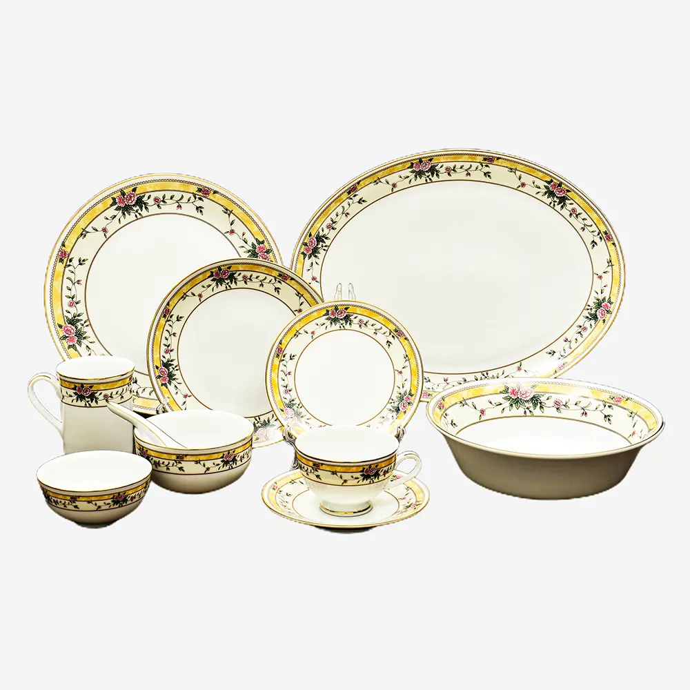 33 pc Dinner set | Yellow | Yeseniya ICHKAN