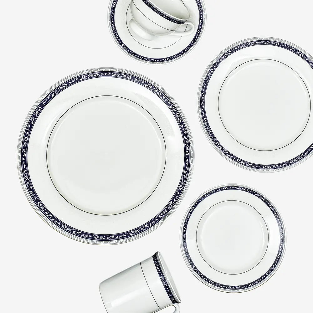 Tea Cup & Saucer 6pc | Blue | Dinole ICHKAN