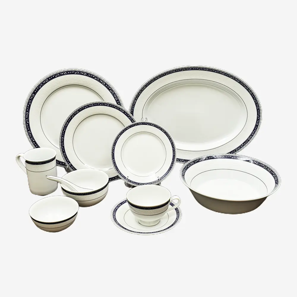Tea Cup & Saucer 6pc | Blue | Dinole ICHKAN