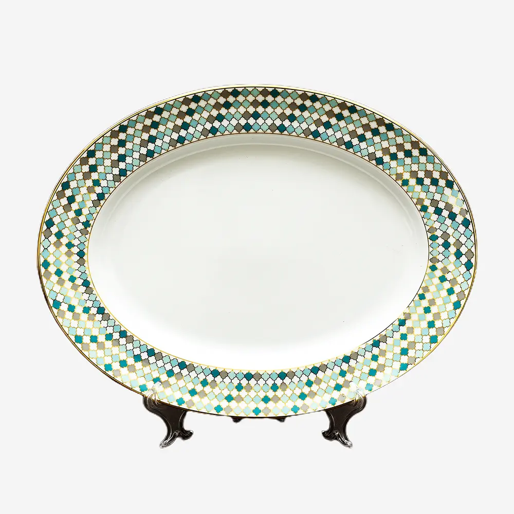 21 pc Dinner set | Teal | Christolite ICHKAN