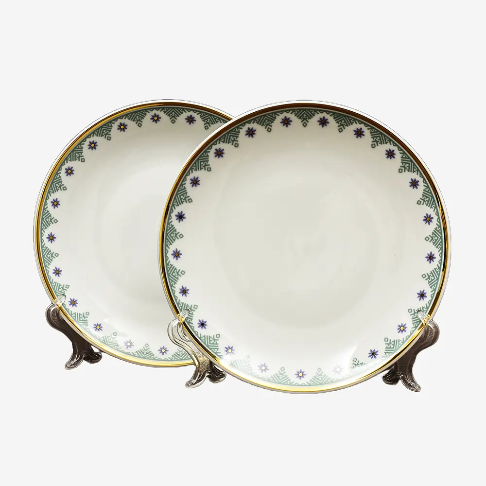 21 pc Dinner set | Blue | Isabella Gold ICHKAN