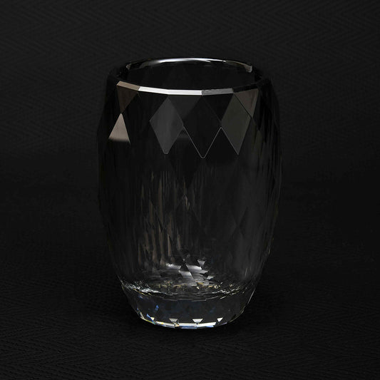 Crystal Diamond Cut Tumbler | Black | Crystal Powder Room Utility ICHKAN by Day To Day
