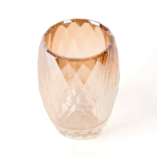 Crystal Diamond Cut Tumbler | Golden | Crystal Powder Room Utility ICHKAN by Day To Day