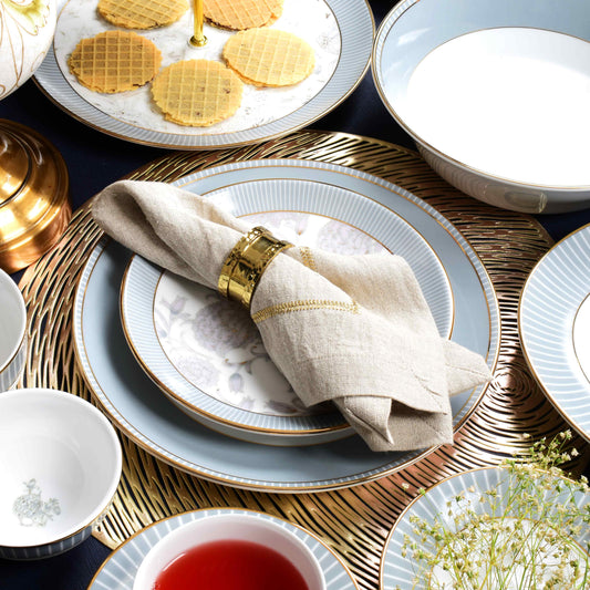 33 pc Dinner set | Grey | Grey Iris ICHKAN