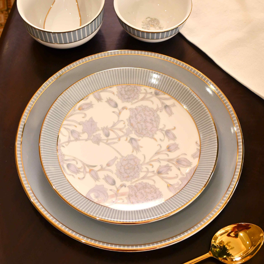 33 pc Dinner set | Grey | Grey Iris ICHKAN