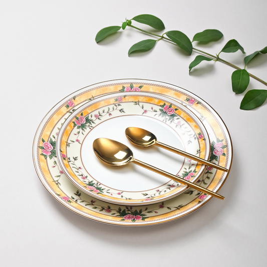 33 pc Dankotuwa Sri Lanka Dinner set | Yellow | Yeseniya ICHKAN