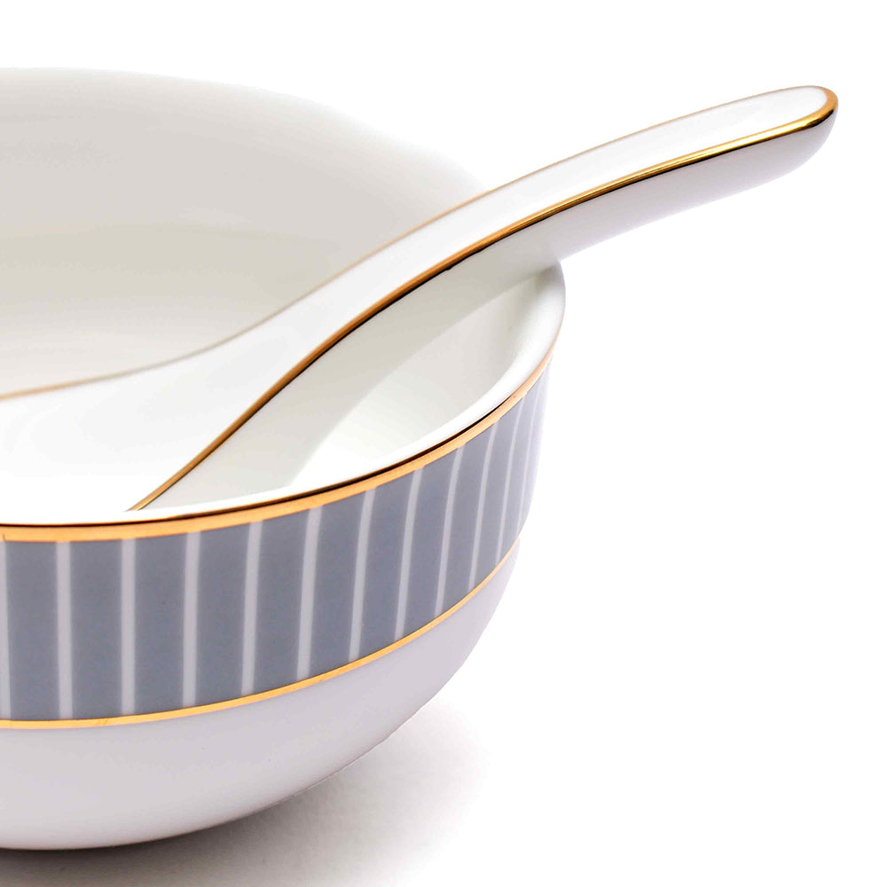 33 pc Dinner set | Grey | Grey Iris ICHKAN