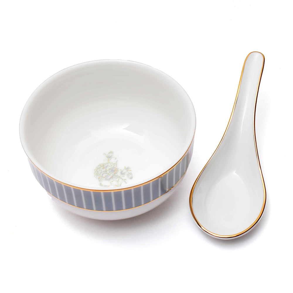 33 pc Dinner set | Grey | Grey Iris ICHKAN