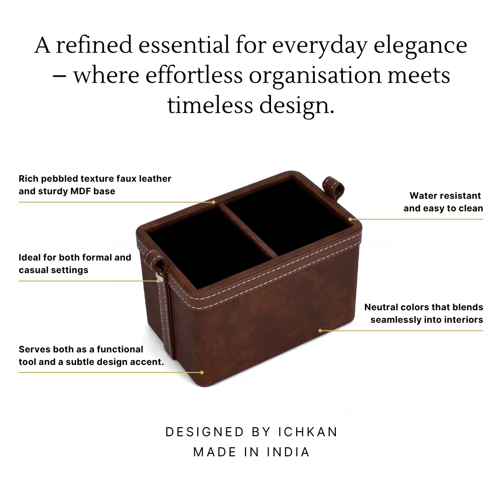 Cosmetic / Stationery Holder | Brown | Doté ICHKAN by Day To Day