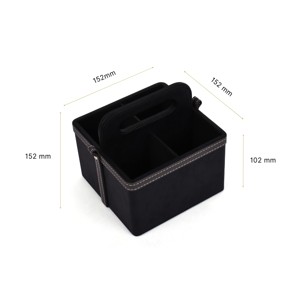 Leatherette Multi-Utility Organiser | Black | Doté ICHKAN by Day To Day