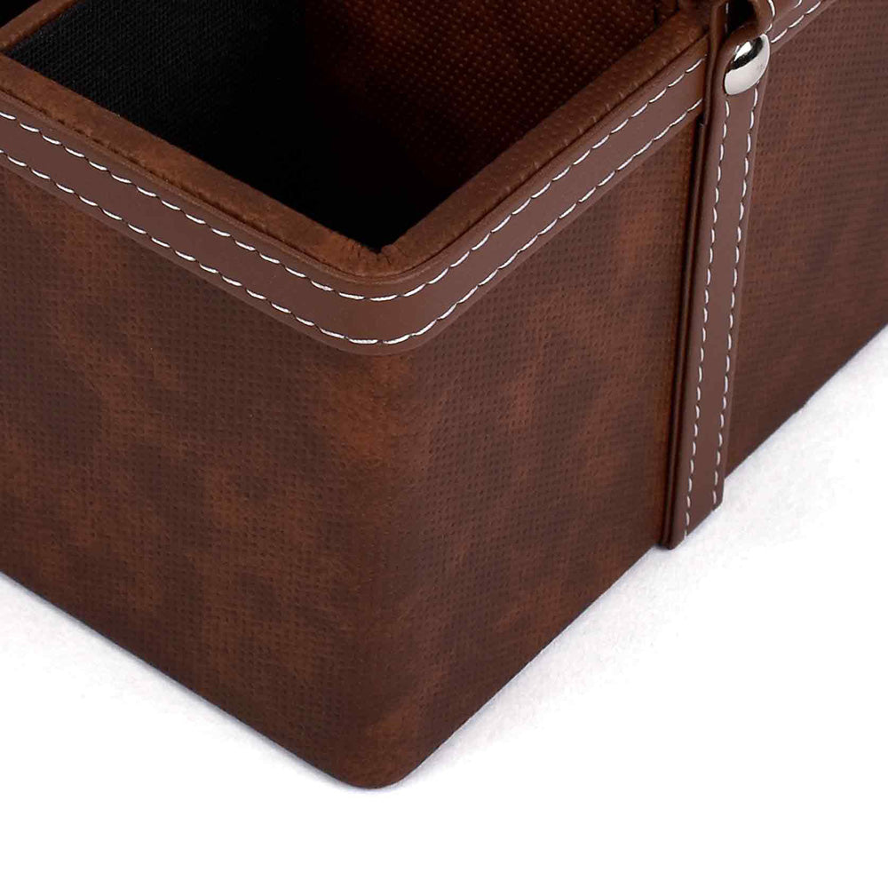 Leatherette Multi-Utility Organiser | Brown | Doté ICHKAN by Day To Day