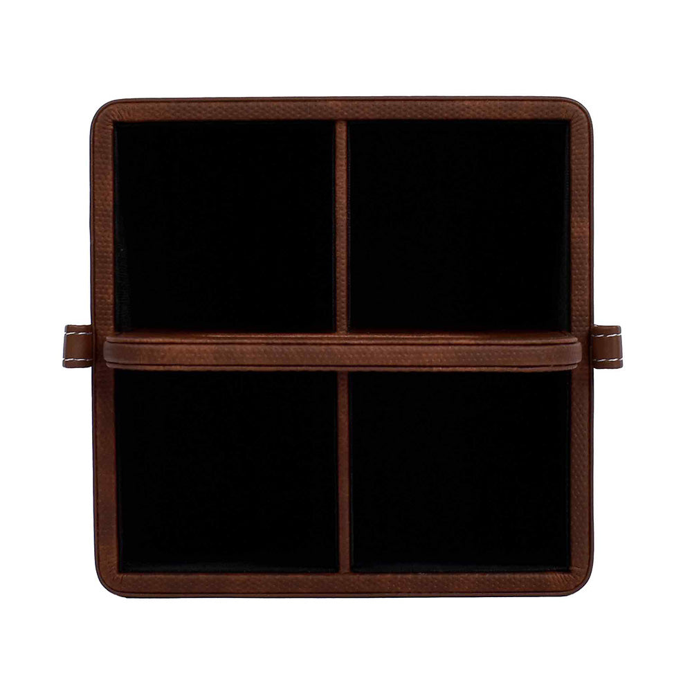 Leatherette Multi-Utility Organiser | Brown | Doté ICHKAN by Day To Day