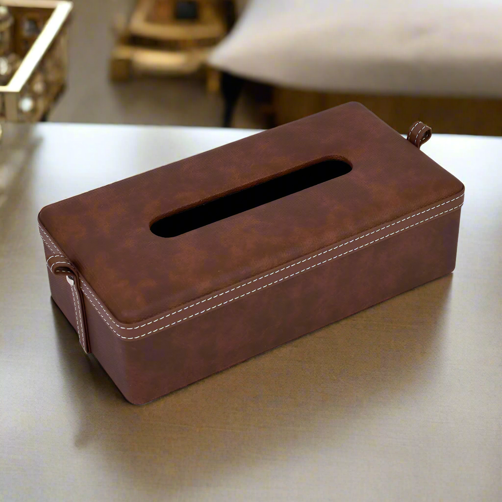 Rectangle Tissue Box | Brown | Doté ICHKAN by Day To Day