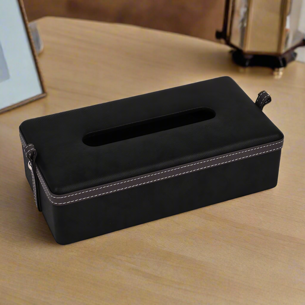Rectangle Tissue Box | Black | Doté ICHKAN by Day To Day