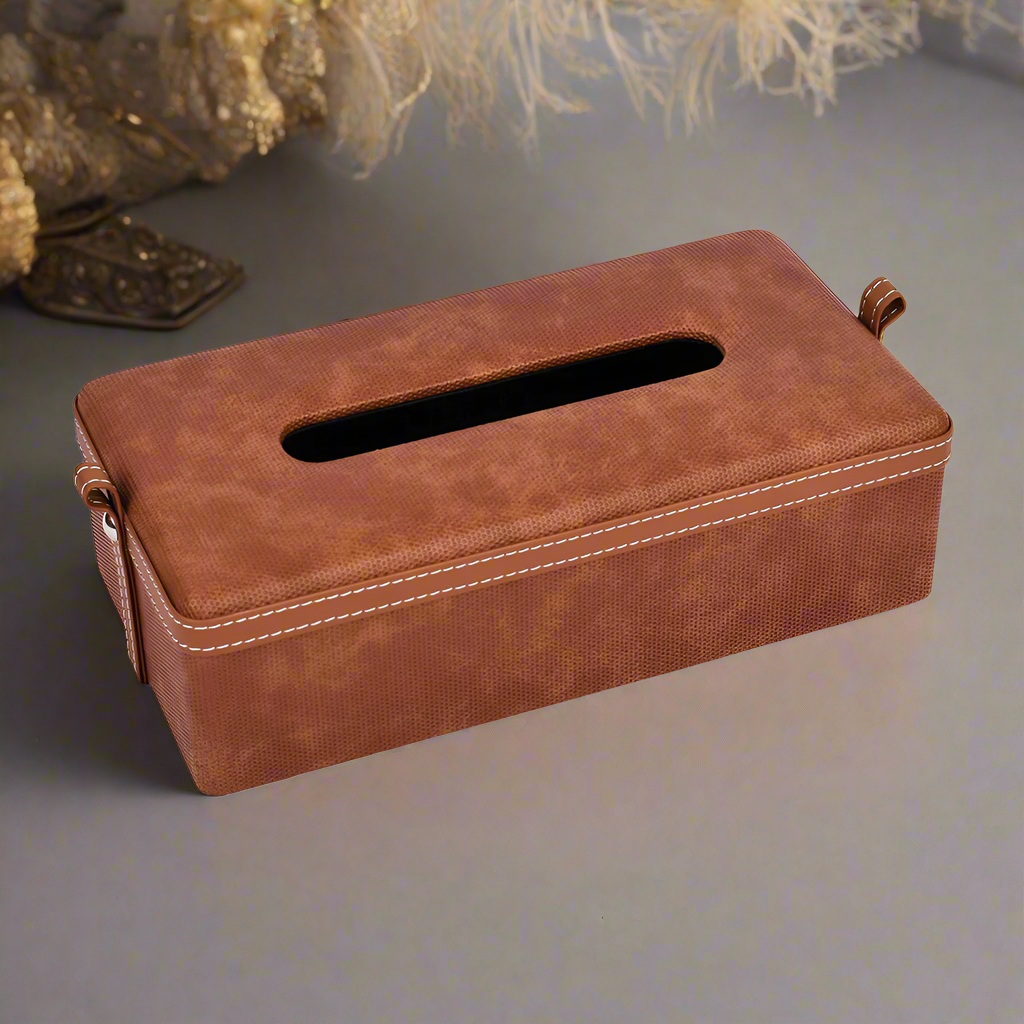 Rectangle Tissue Box | Tan | Doté ICHKAN by Day To Day