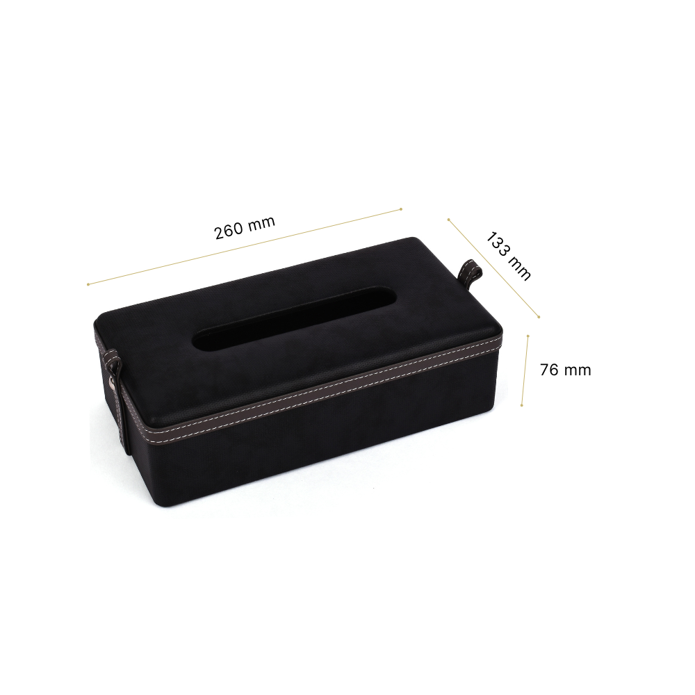 Rectangle Tissue Box | Black | Doté ICHKAN by Day To Day