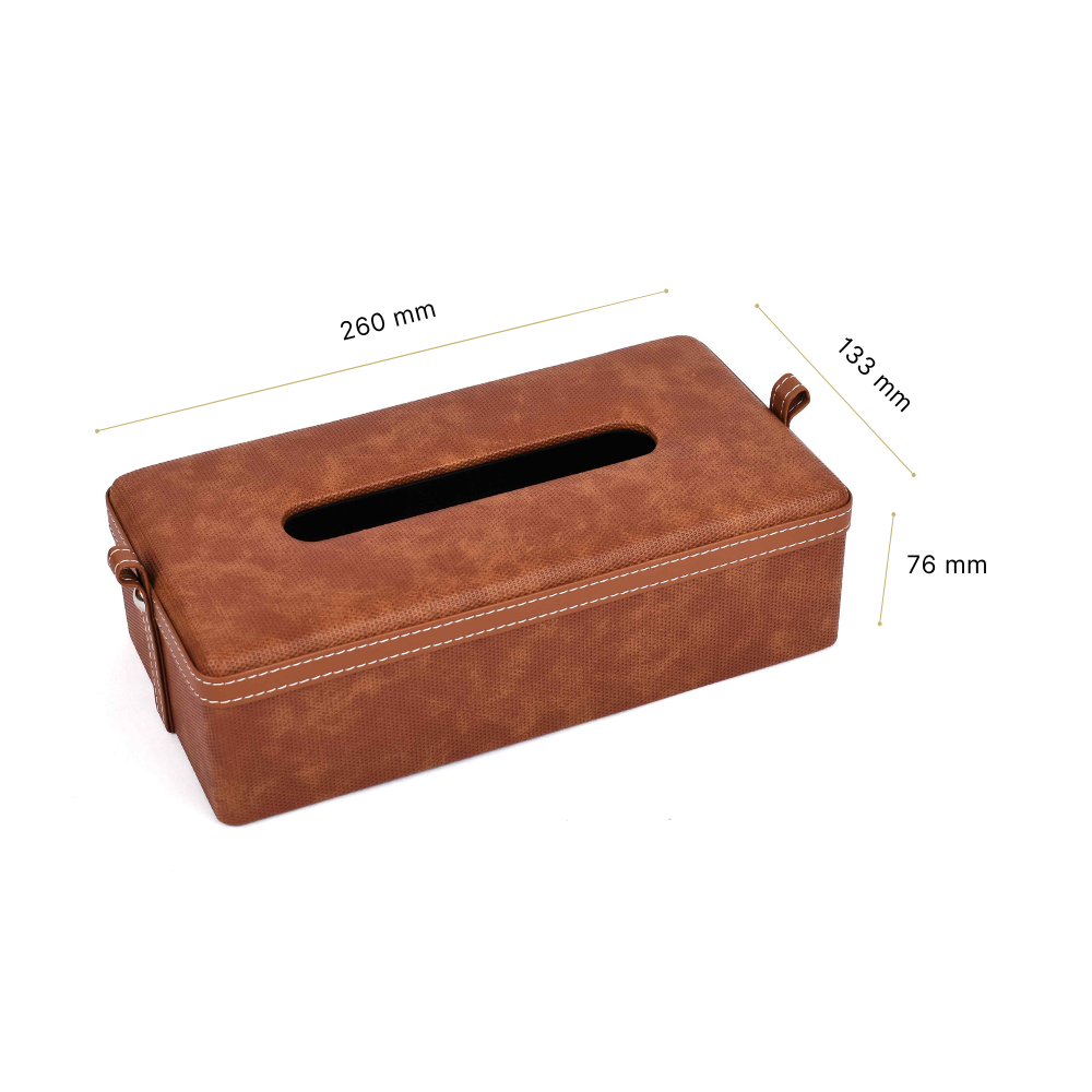 Rectangle Tissue Box | Tan | Doté ICHKAN by Day To Day