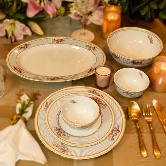 Flourishing Floret Dinner Set | 33 Pieces Ichkan
