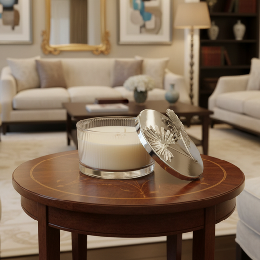 Fluer Blanche | Scented Pure Soy Candle with Lid ICHKAN by Day To Day